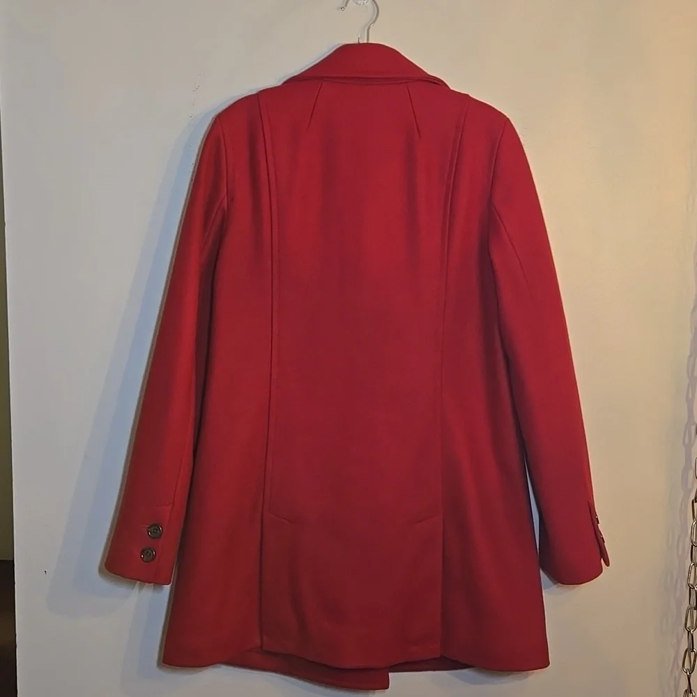 J. Crew Wool Doulbe Breasted Quilted Thinsulated Lined Button Cuff Peacoat NWOT - Picture 6 of 15